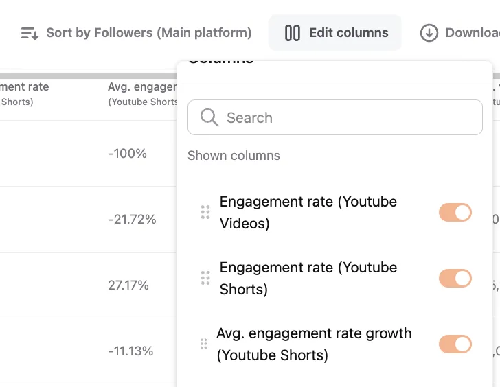 Compare YouTube videos and shorts results in search results.