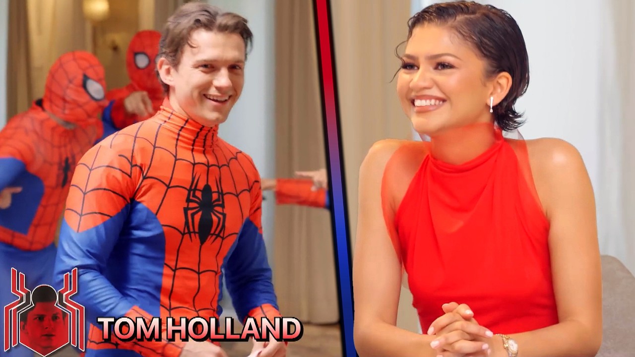 The Spider-Man: Brand New Day cast during the press tour